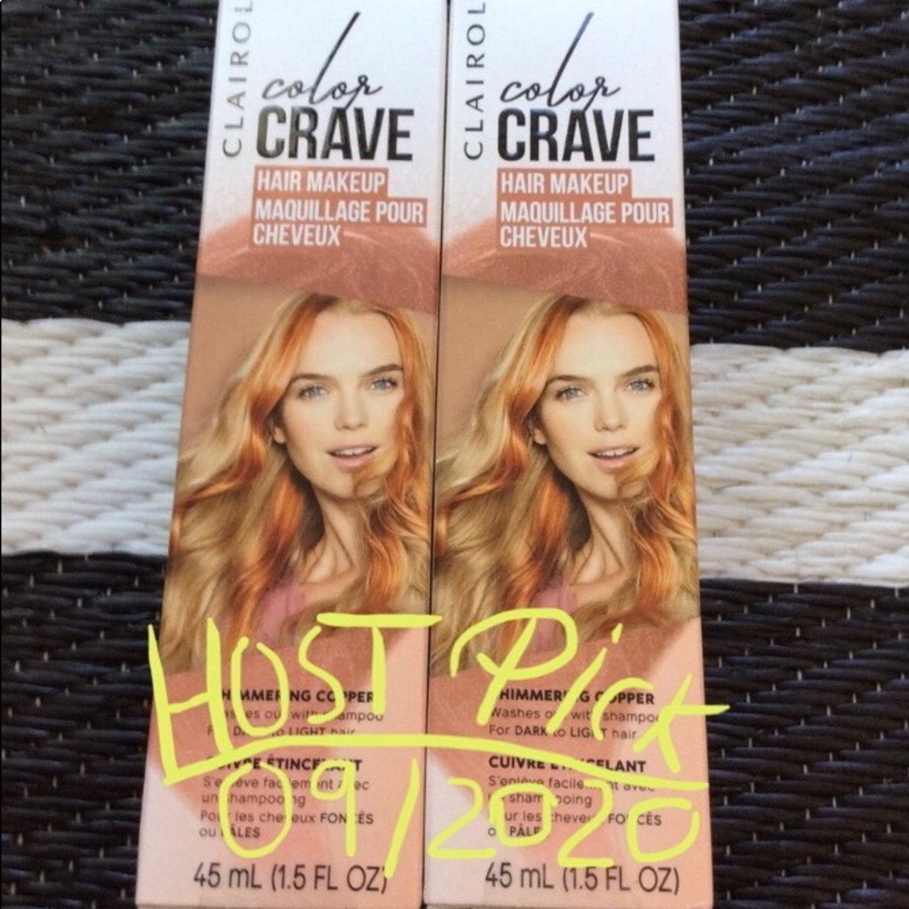 2packs Clairol Temporary Hair color Shimmer Copper